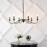 Wicklow 34.75" Bohemian Farmhouse Iron LED Chandelier
