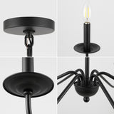 Wicklow 34.75" Bohemian Farmhouse Iron LED Chandelier