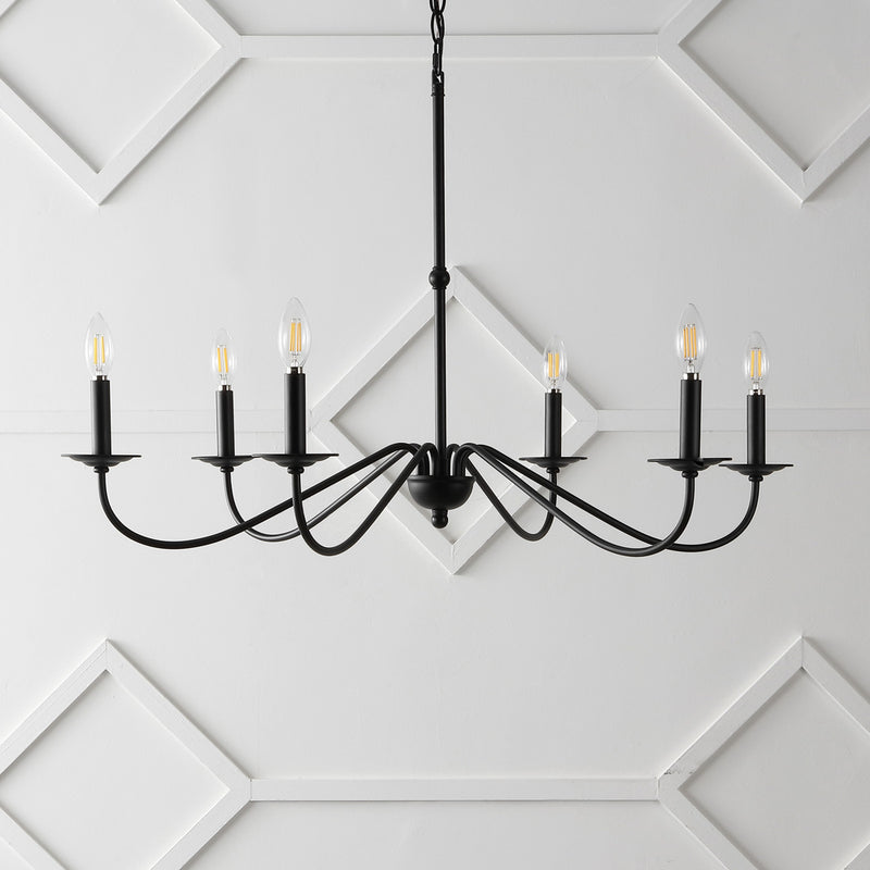 Wicklow 34.75" Bohemian Farmhouse Iron LED Chandelier