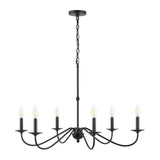Wicklow 34.75" Bohemian Farmhouse Iron LED Chandelier