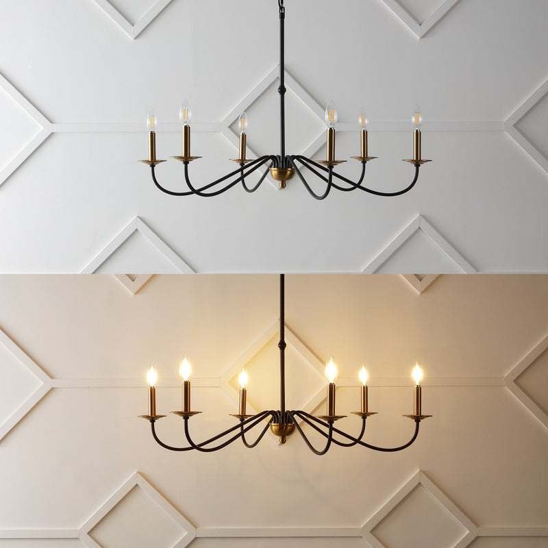 Wicklow 34.75" Bohemian Farmhouse Iron LED Chandelier