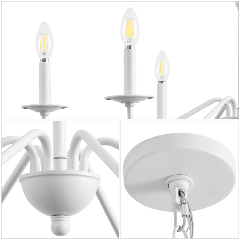 Wicklow 34.75" Bohemian Farmhouse Iron LED Chandelier