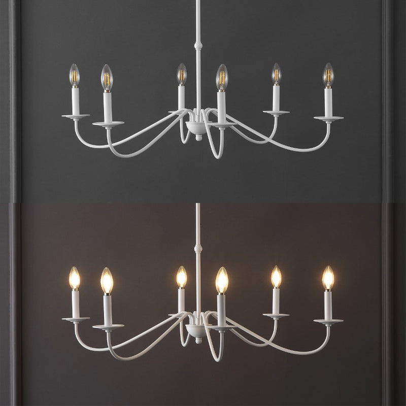 Wicklow 34.75" Bohemian Farmhouse Iron LED Chandelier