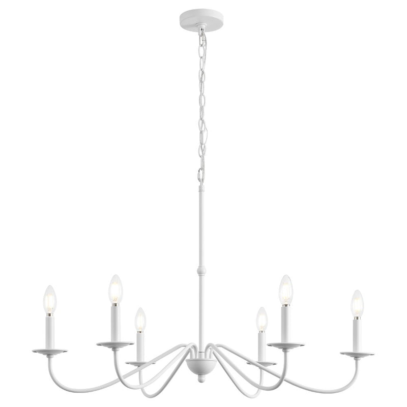 Wicklow 34.75" Bohemian Farmhouse Iron LED Chandelier