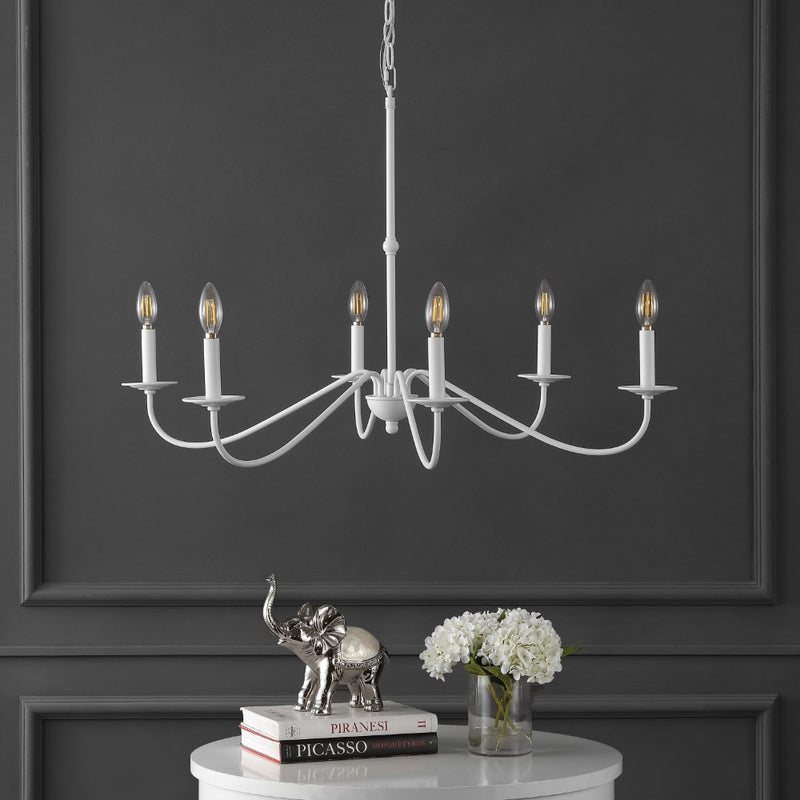 Wicklow 34.75" Bohemian Farmhouse Iron LED Chandelier