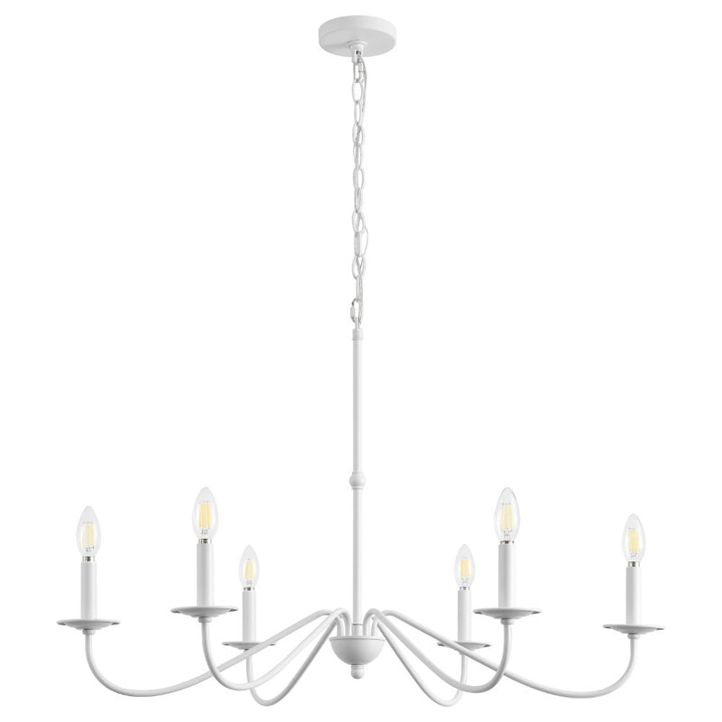 Wicklow 34.75" Bohemian Farmhouse Iron LED Chandelier