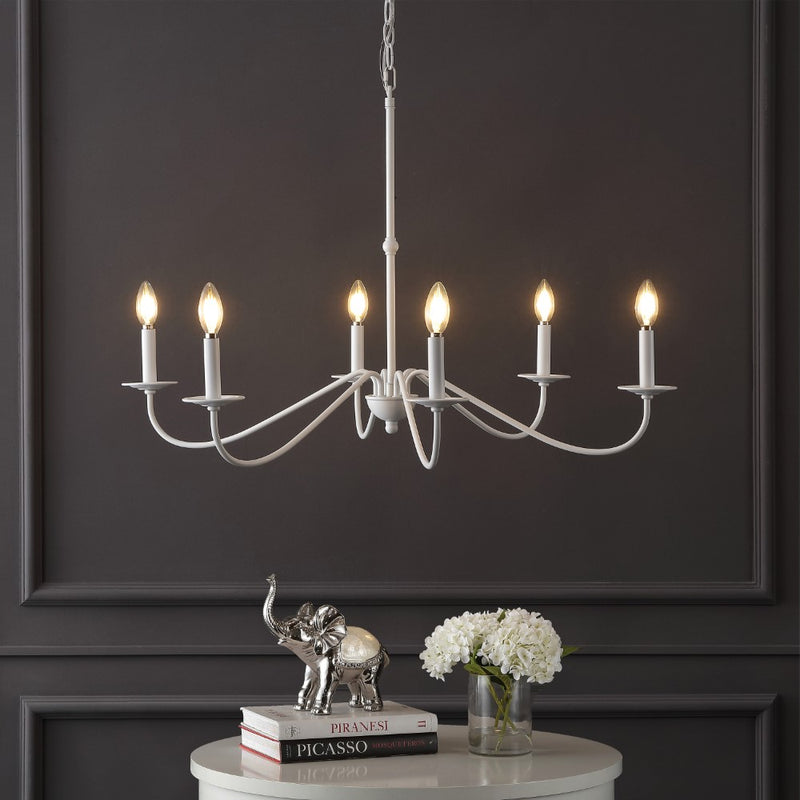 Wicklow 34.75" Bohemian Farmhouse Iron LED Chandelier
