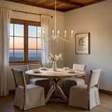 Wicklow 34.75" Bohemian Farmhouse Iron LED Chandelier
