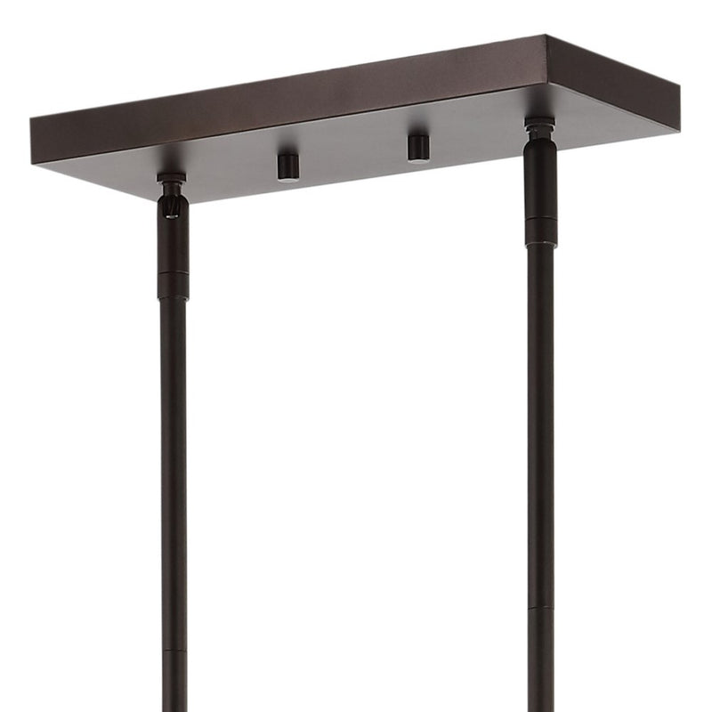 Julian 33.5" Farmhouse Bohemian Iron/Glass Linear LED Pendant - JONATHAN Y