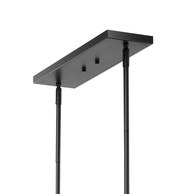 Luca Parisian 45.5" Modern Glam Iron Globe Linear LED Pendant - JONATHAN Y