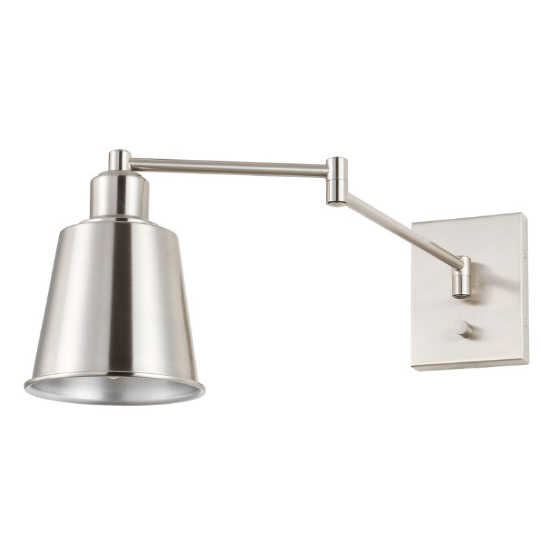 Cary 5.75" Iron Contemporary Swing Arm LED Wall Sconce - JONATHAN Y