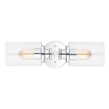 Jules Edison 16.5" Cylinder Iron/Seeded Glass Farmhouse Contemporary LED Wall Sconce