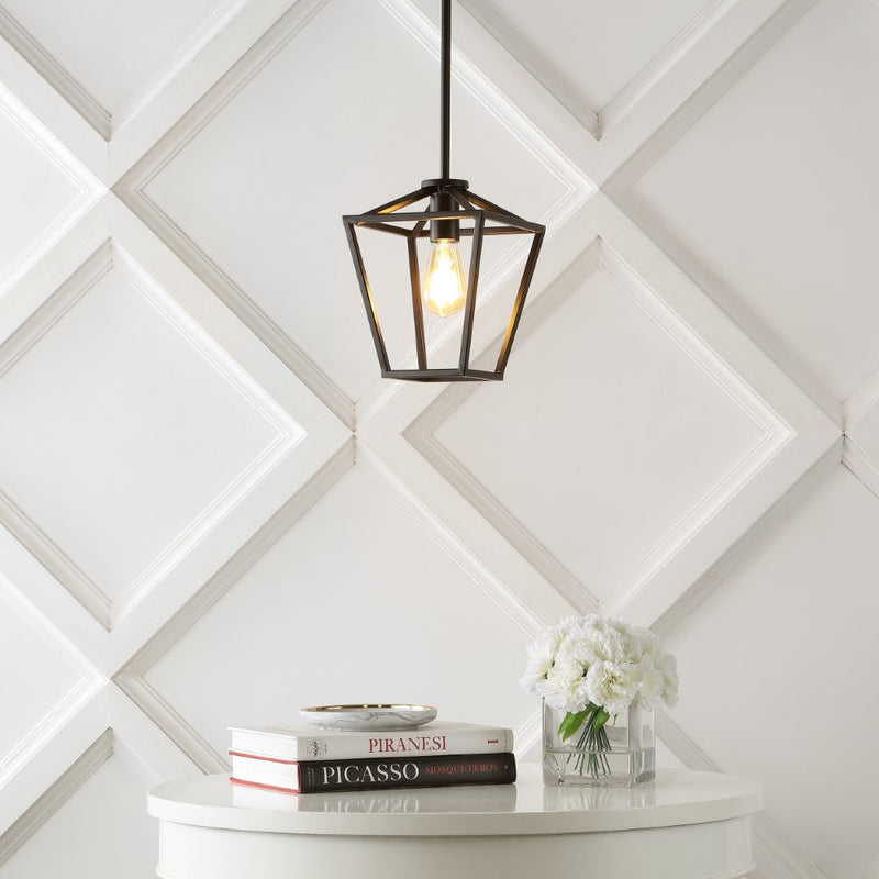Grace Industrial Farmhouse LED Pendant - JONATHAN Y