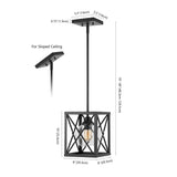 Amara 8" Industrial Farmhouse Iron/Glass LED Pendant - JONATHAN Y