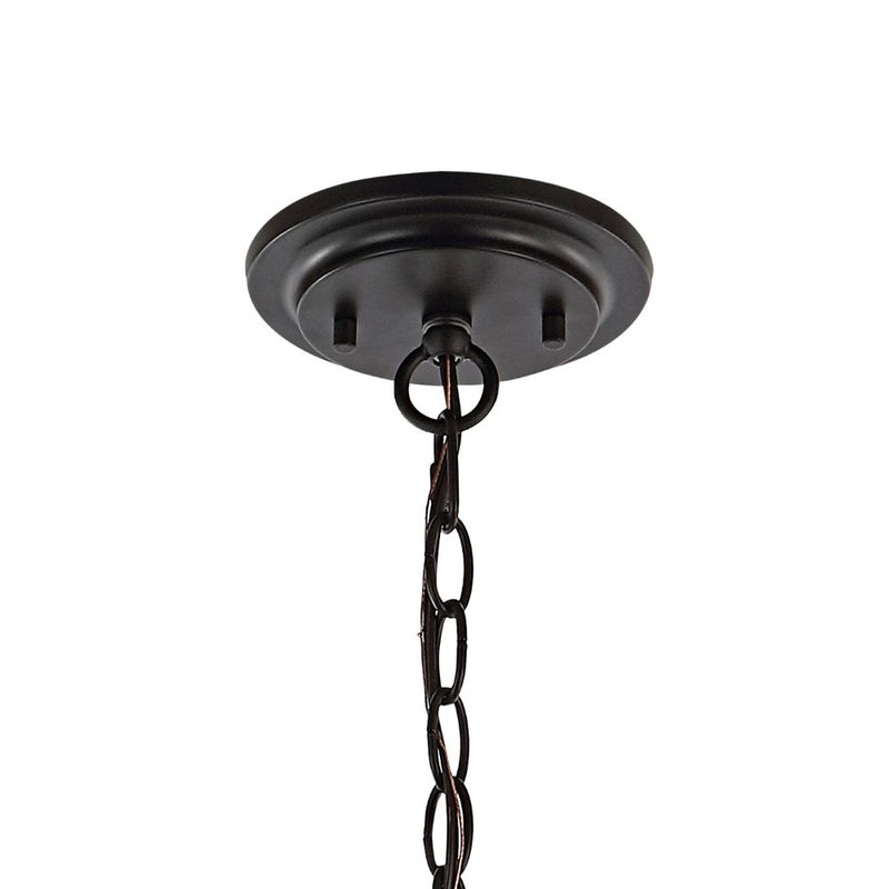 Harper Industrial Farmhouse Iron LED Pendant - JONATHAN Y