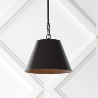 Harper Industrial Farmhouse Iron LED Pendant - JONATHAN Y