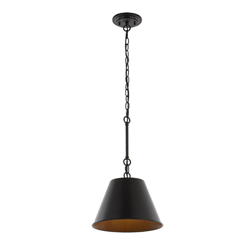Harper Industrial Farmhouse Iron LED Pendant - JONATHAN Y