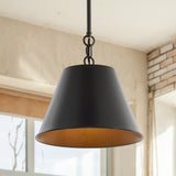 Harper Industrial Farmhouse Iron LED Pendant - JONATHAN Y