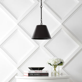 Harper Industrial Farmhouse Iron LED Pendant - JONATHAN Y