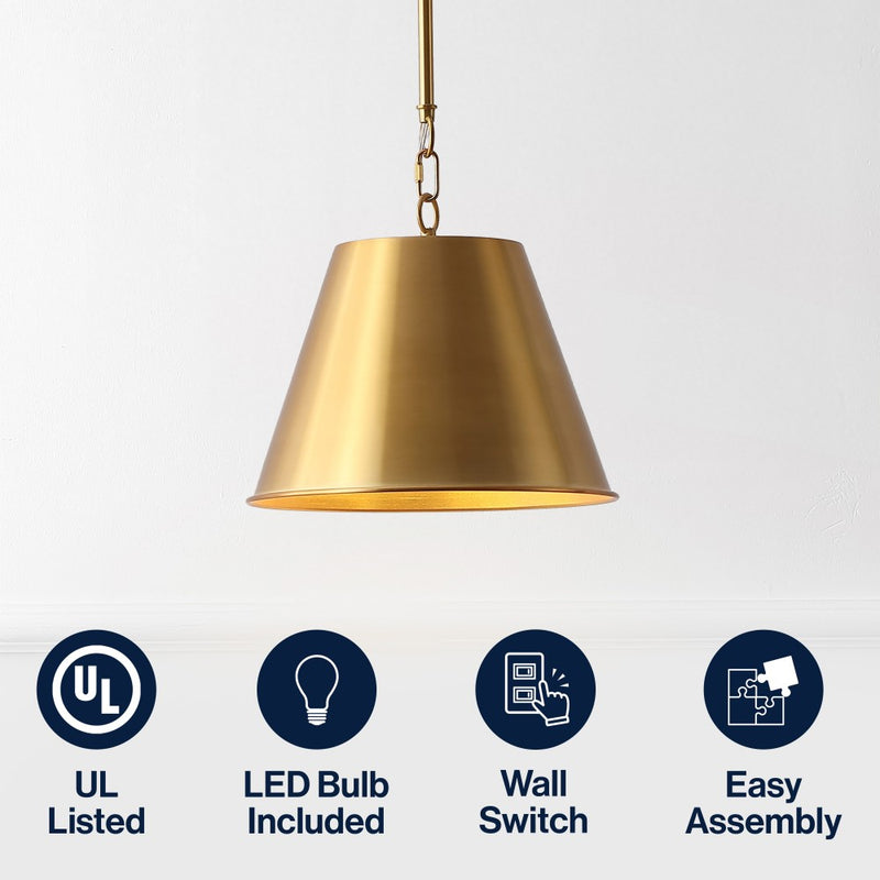 Harper Industrial Farmhouse Iron LED Pendant