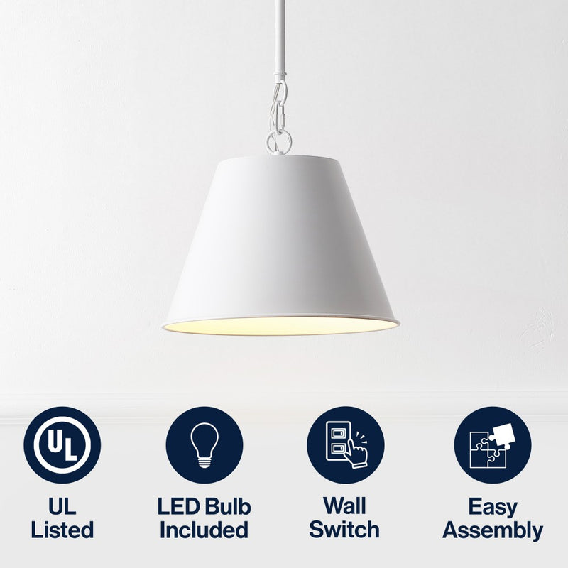 Harper Industrial Farmhouse Iron LED Pendant