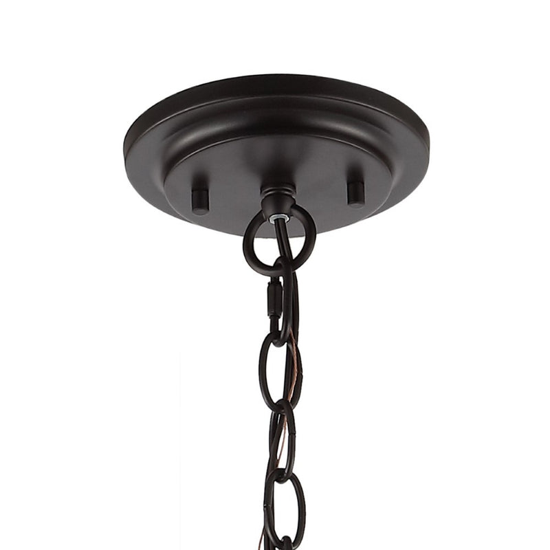 Harper Industrial Farmhouse Iron LED Pendant - JONATHAN Y