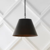 Harper Industrial Farmhouse Iron LED Pendant - JONATHAN Y