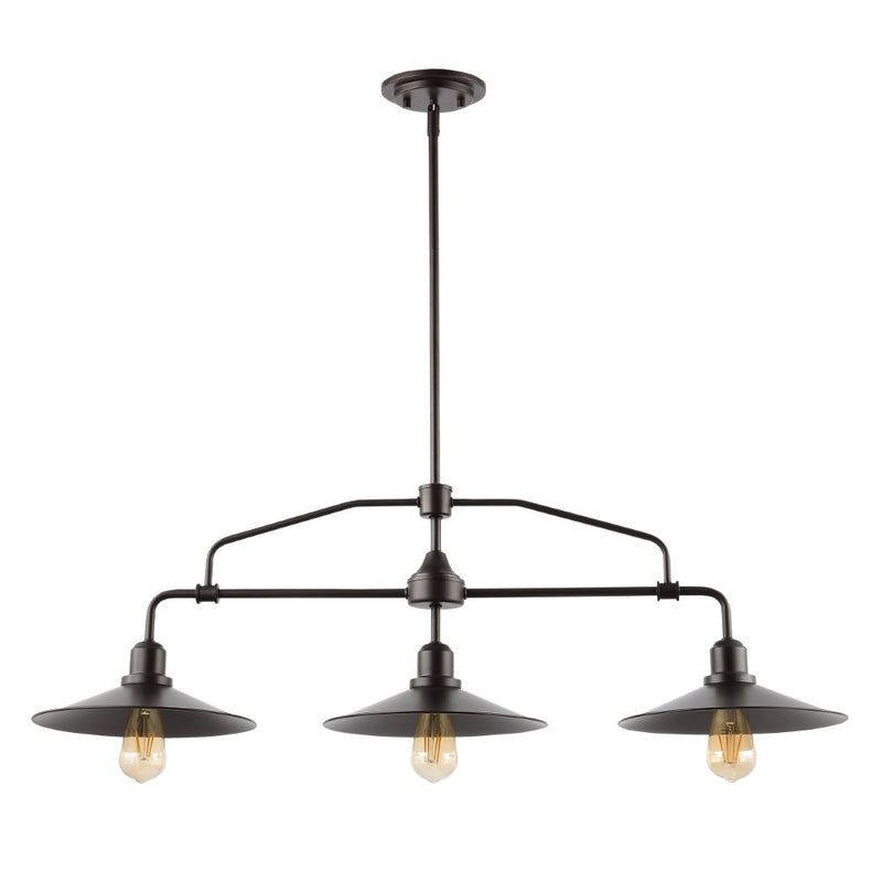 Cade 34.25" Metal Farmhouse Industrial LED Pendant
