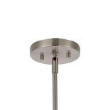 Arlo 11.5"  Mid-Century Modern Iron/Seeded Glass LED Pendant - JONATHAN Y