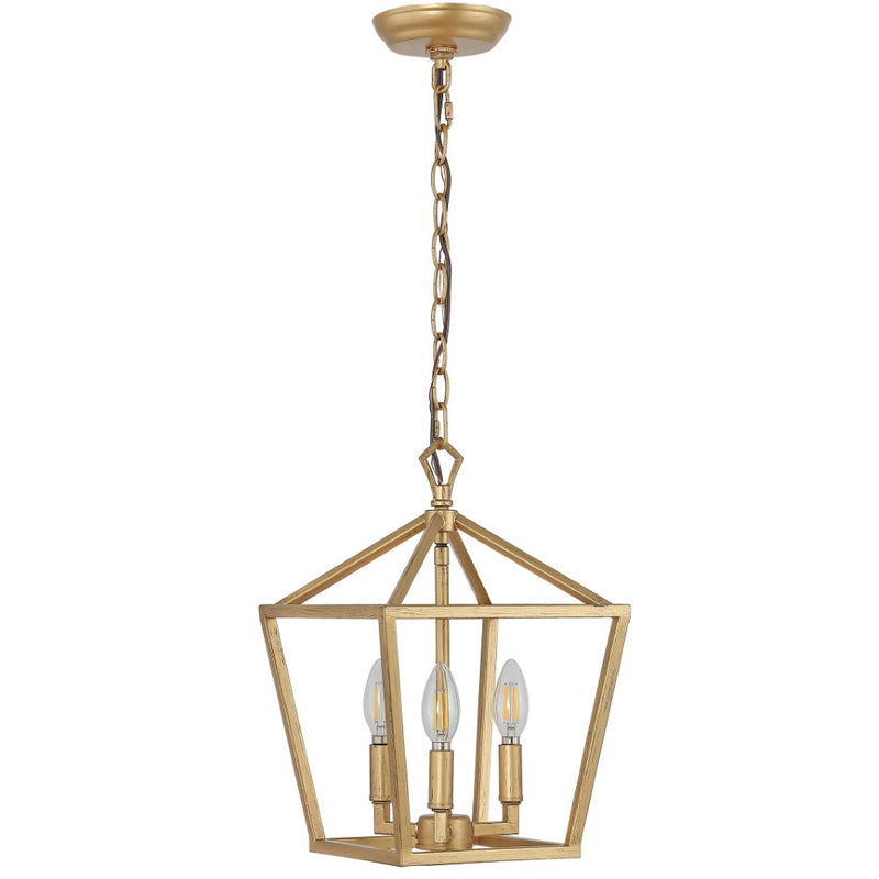 Iris 10" Iron Classic Modern Lantern LED Pendant - JONATHAN Y