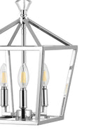 Iris 10" Iron Classic Modern Lantern LED Pendant - JONATHAN Y