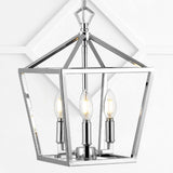 Iris 10" Iron Classic Modern Lantern LED Pendant - JONATHAN Y