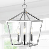 Iris 10" Iron Classic Modern Lantern LED Pendant - JONATHAN Y