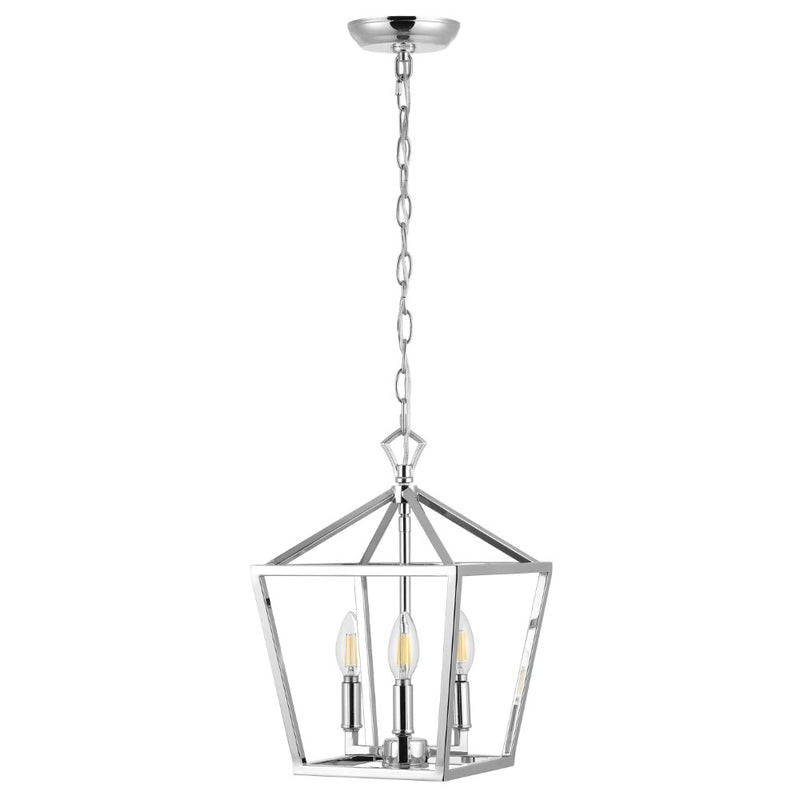 Iris 10" Iron Classic Modern Lantern LED Pendant - JONATHAN Y