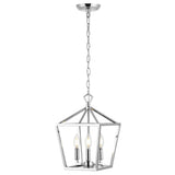 Iris 10" Iron Classic Modern Lantern LED Pendant - JONATHAN Y