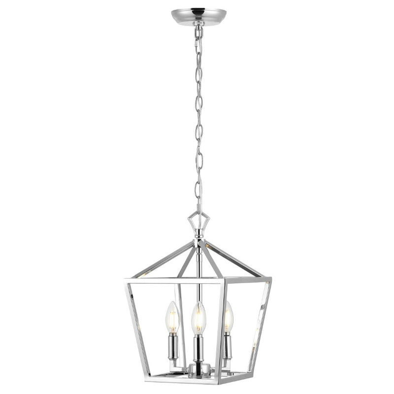 Iris 10" Iron Classic Modern Lantern LED Pendant - JONATHAN Y