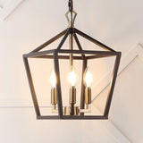 Iris 10" Iron Classic Modern Lantern LED Pendant - JONATHAN Y
