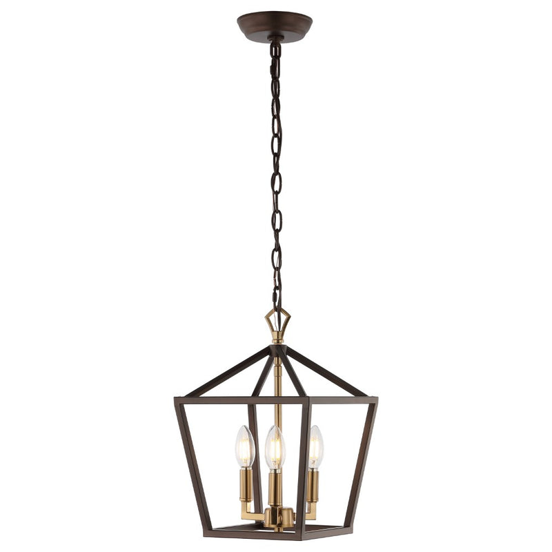 Iris 10" Iron Classic Modern Lantern LED Pendant - JONATHAN Y