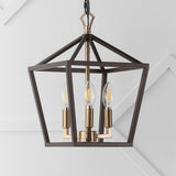 Iris 10" Iron Classic Modern Lantern LED Pendant - JONATHAN Y