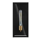 Berlin Iron/Glass Modern Industrial LED Outdoor Lantern - JONATHAN Y