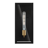 Berlin Iron/Glass Modern Industrial LED Outdoor Lantern - JONATHAN Y