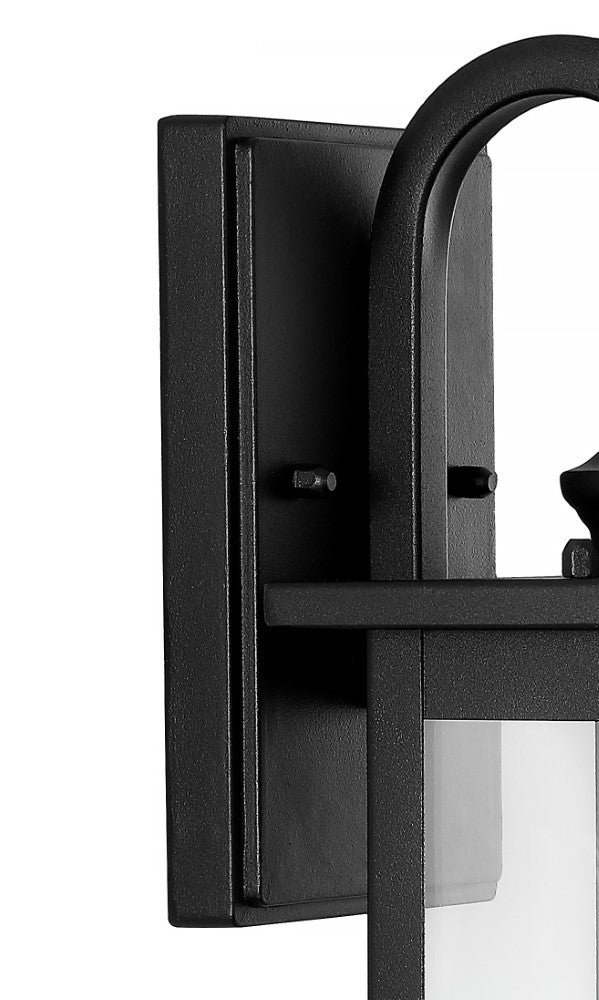 Cary 5.9" Iron/Glass Traditional Modern Lantern LED Outdoor Lantern - JONATHAN Y