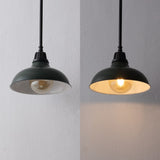 Jasper 12.25" Farmhouse Industrial Indoor/Outdoor Iron LED Pendant