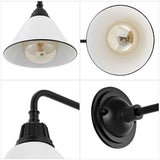 Croydon 9.63"  Farmhouse Industrial Indoor/Outdoor Iron LED Gooseneck Arm Outdoor Sconce - JONATHAN Y