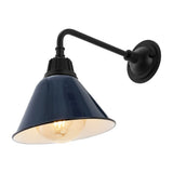 Croydon 9.63"  Farmhouse Industrial Indoor/Outdoor Iron LED Gooseneck Arm Outdoor Sconce - JONATHAN Y