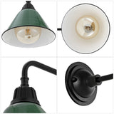 Croydon 9.63"  Farmhouse Industrial Indoor/Outdoor Iron LED Gooseneck Arm Outdoor Sconce