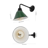 Croydon 9.63"  Farmhouse Industrial Indoor/Outdoor Iron LED Gooseneck Arm Outdoor Sconce
