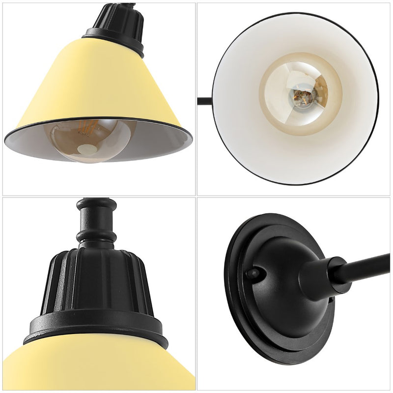 Croydon 9.63"  Farmhouse Industrial Indoor/Outdoor Iron LED Gooseneck Arm Outdoor Sconce
