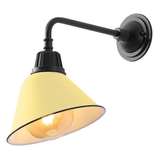 Croydon 9.63"  Farmhouse Industrial Indoor/Outdoor Iron LED Gooseneck Arm Outdoor Sconce