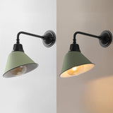 Croydon 9.63"  Farmhouse Industrial Indoor/Outdoor Iron LED Gooseneck Arm Outdoor Sconce